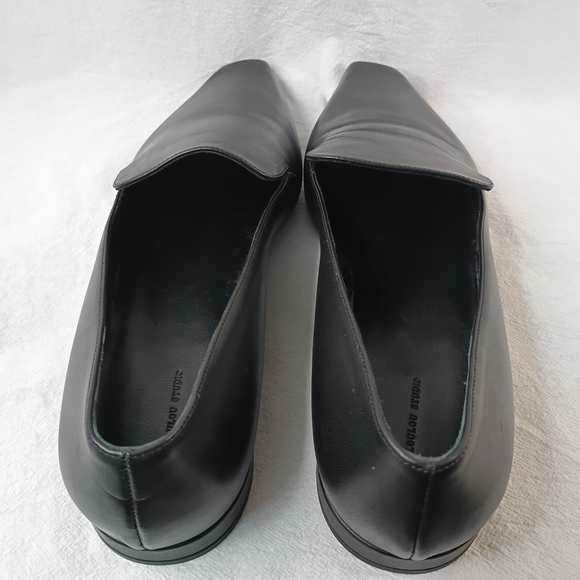 LOULOU STUDIO Carole Black Leather Loafers Pointed Toe Minimalist Flat 40 Italy - Picture 16 of 16